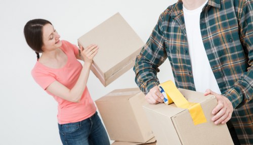 Moving van outside a residential property for a house removal