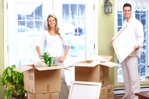 Local removals vehicle outside a home during a move