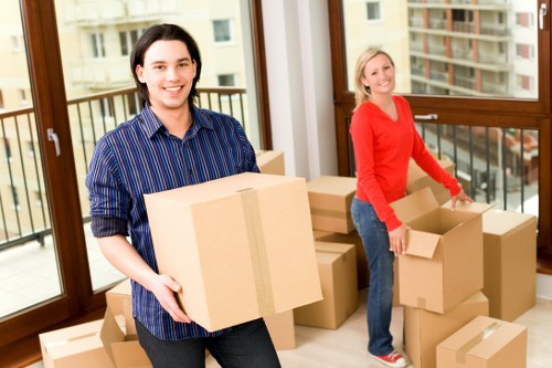 Local van service helping with boxes and household items