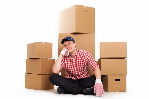 House move with careful furniture transport and secure van loading