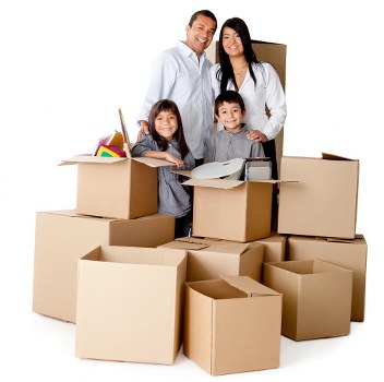 Furniture being protected during a house removals process